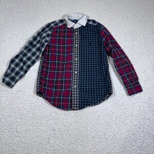 Polo Ralph Lauren Boys Patchwork Cotton Button up Shirt Size 6